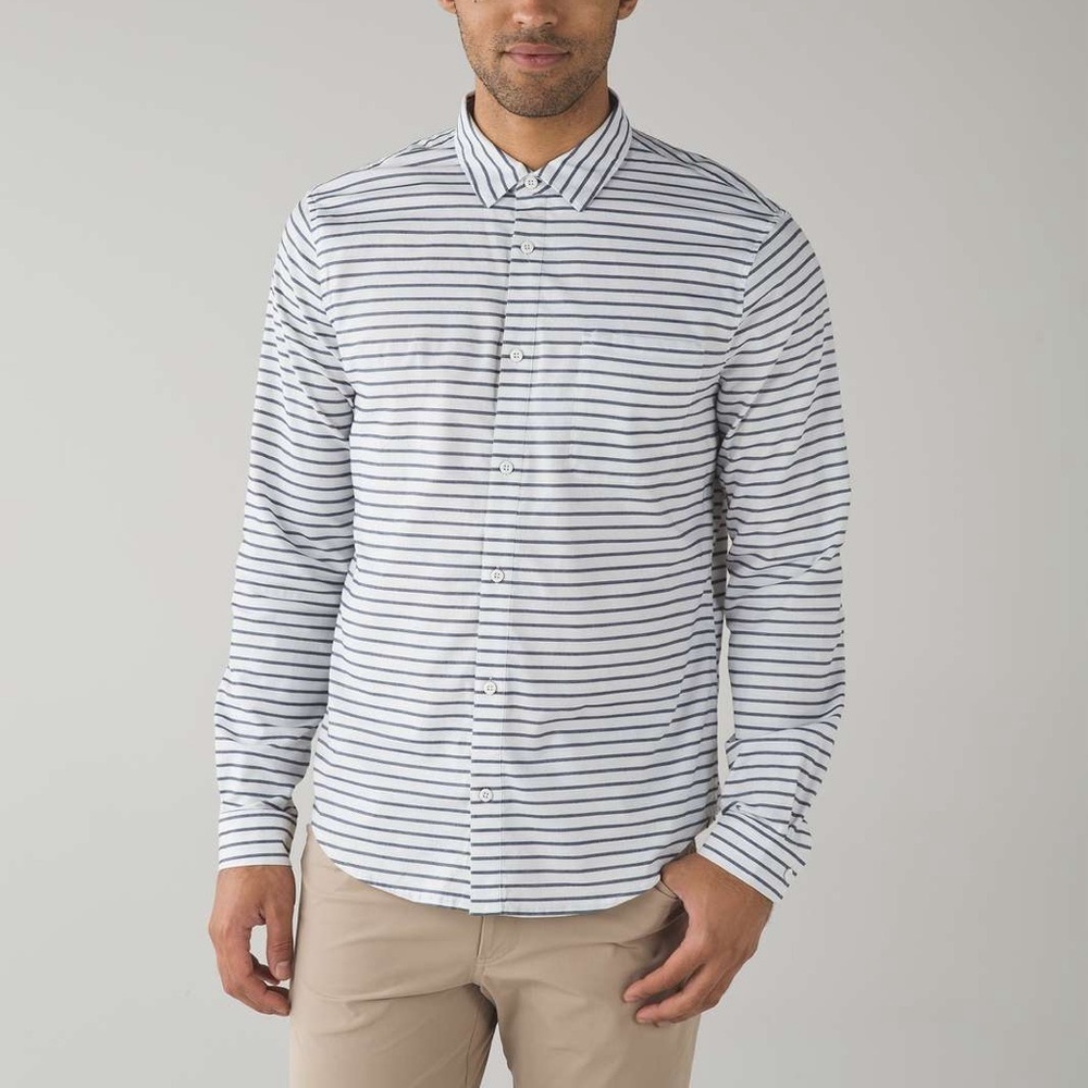 Lululemon Men’s Commission Long Sleeve Buttondown Qwick Oxford